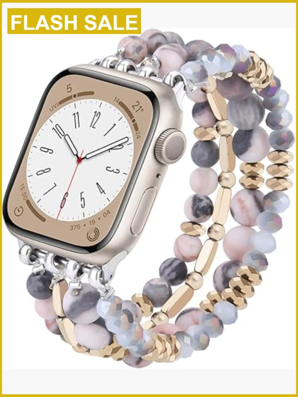 Boho Beaded Bracelet Compatible Apple Watch Band 40mm/38mm/41mm/42mm Handmade